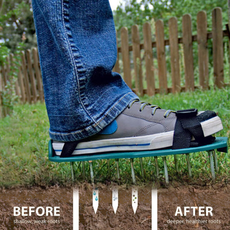 Grass Spiked Gardening Walking Revitalizing Lawn Aerator Sandals Nail Shoes