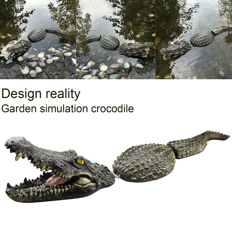 Garden Pond Swimming Pool Floating Crocodile Water Decoy